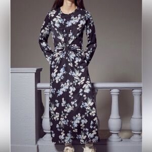 H&M Midnight Floral Maxi Dress